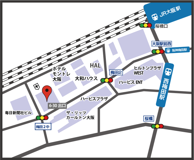大阪教室アクセスマップ