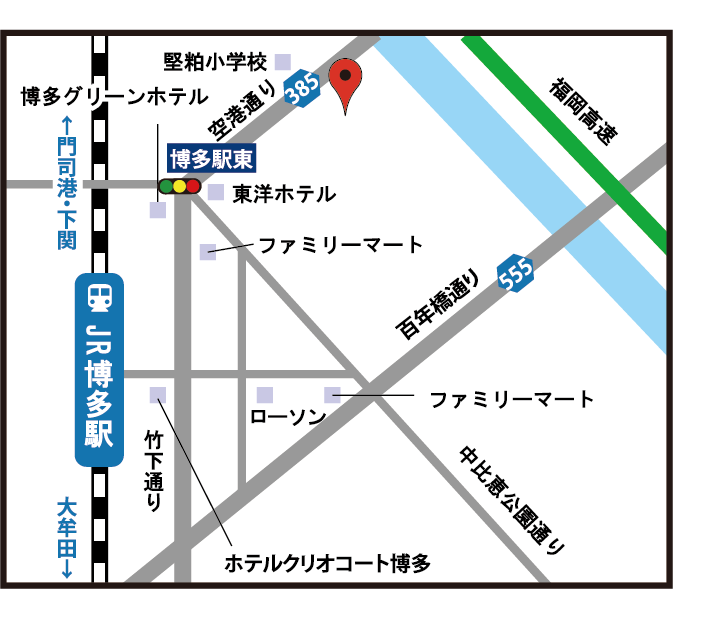 福岡教室地図